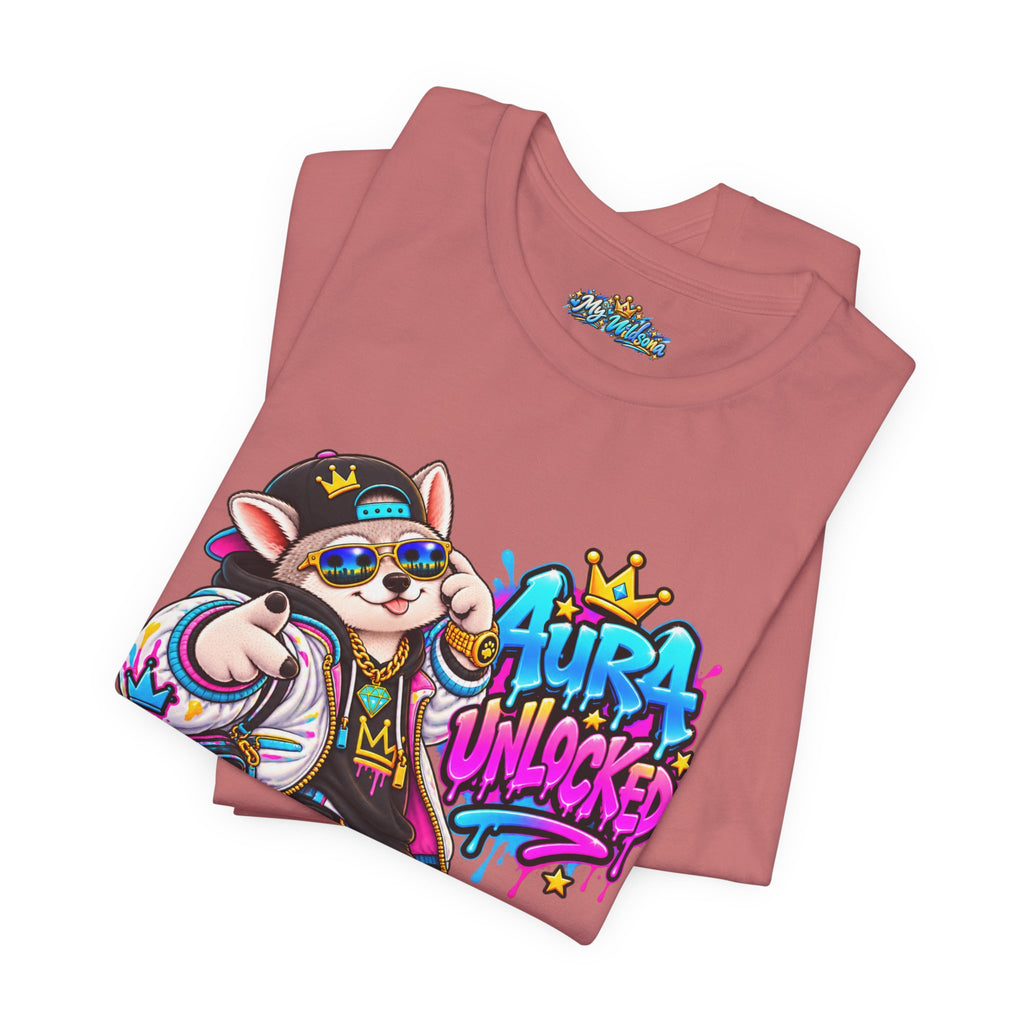 Jynx Alaskan Husky — "Aura Unlocked" Streetwear Graphic Tee