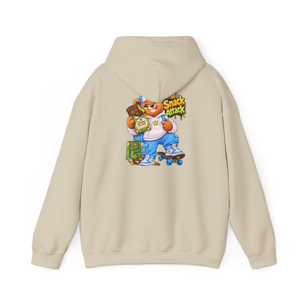 Snack Attack Hoodie — Streetwear Cartoon Money & Chips Graphic Hooded Sweatshirt