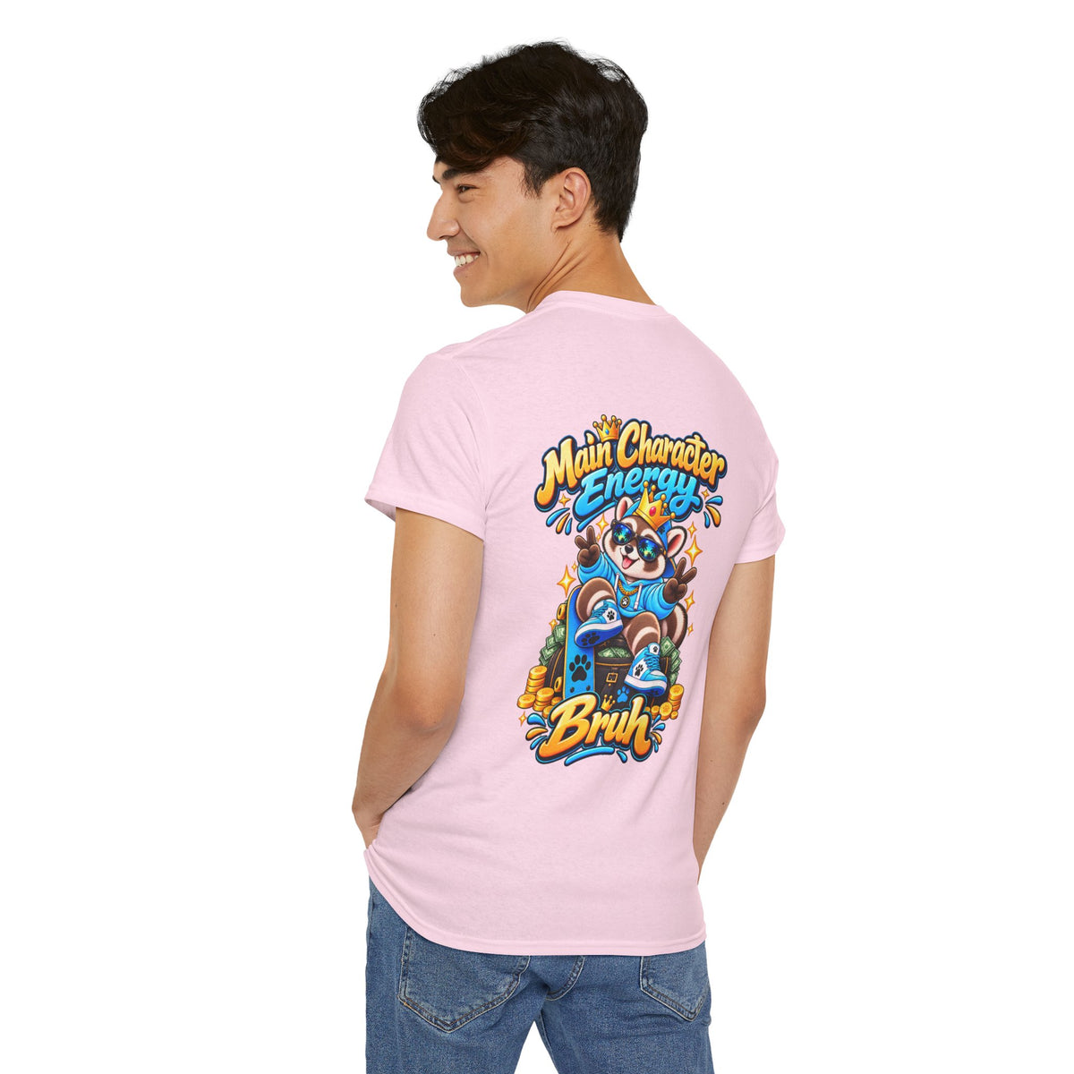 Remy Raccoon Main Character Energy Graphic Tee