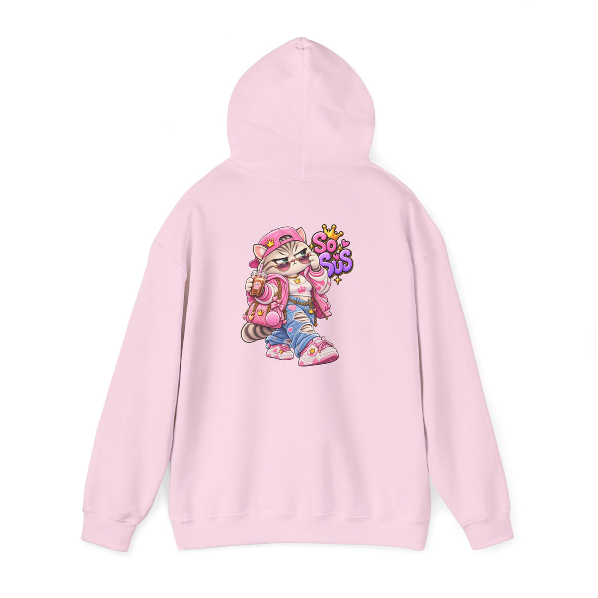 Kawaii So Sus Cat Hoodie – Cute Anime Streetwear Sweatshirt