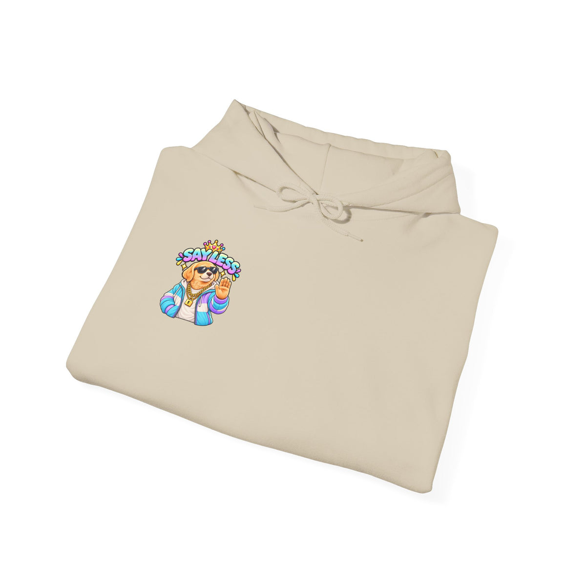 Say Less Golden Retriever - Hoodie — Cute Summer Vacation Graphic Sweatshirt