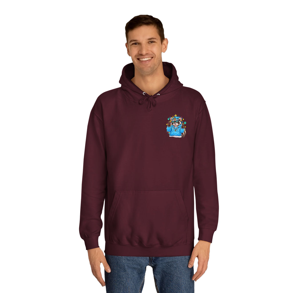 Skateboarding Remy Raccoon Hoodie