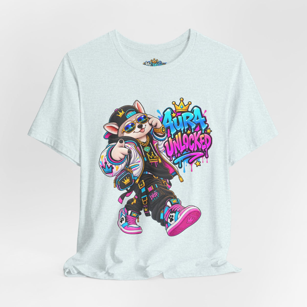 Jynx Alaskan Husky — "Aura Unlocked" Streetwear Graphic Tee