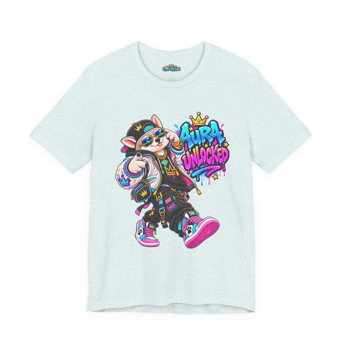 Jynx Alaskan Husky — "Aura Unlocked" Streetwear Graphic Tee