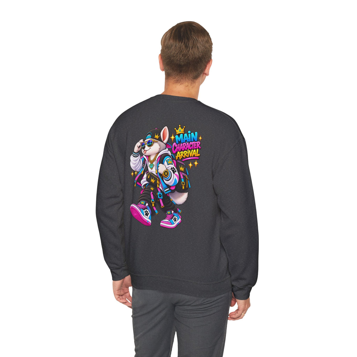 Main Character Husky Unisex Heavy Blend™ Crewneck Sweatshirt