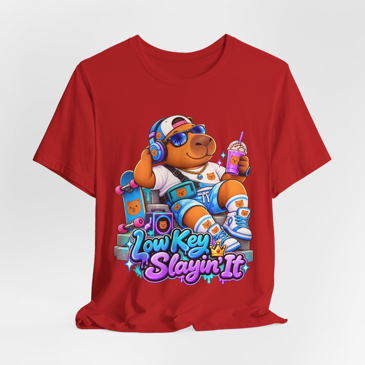 Low Key Slayin' It Capybara T-Shirt