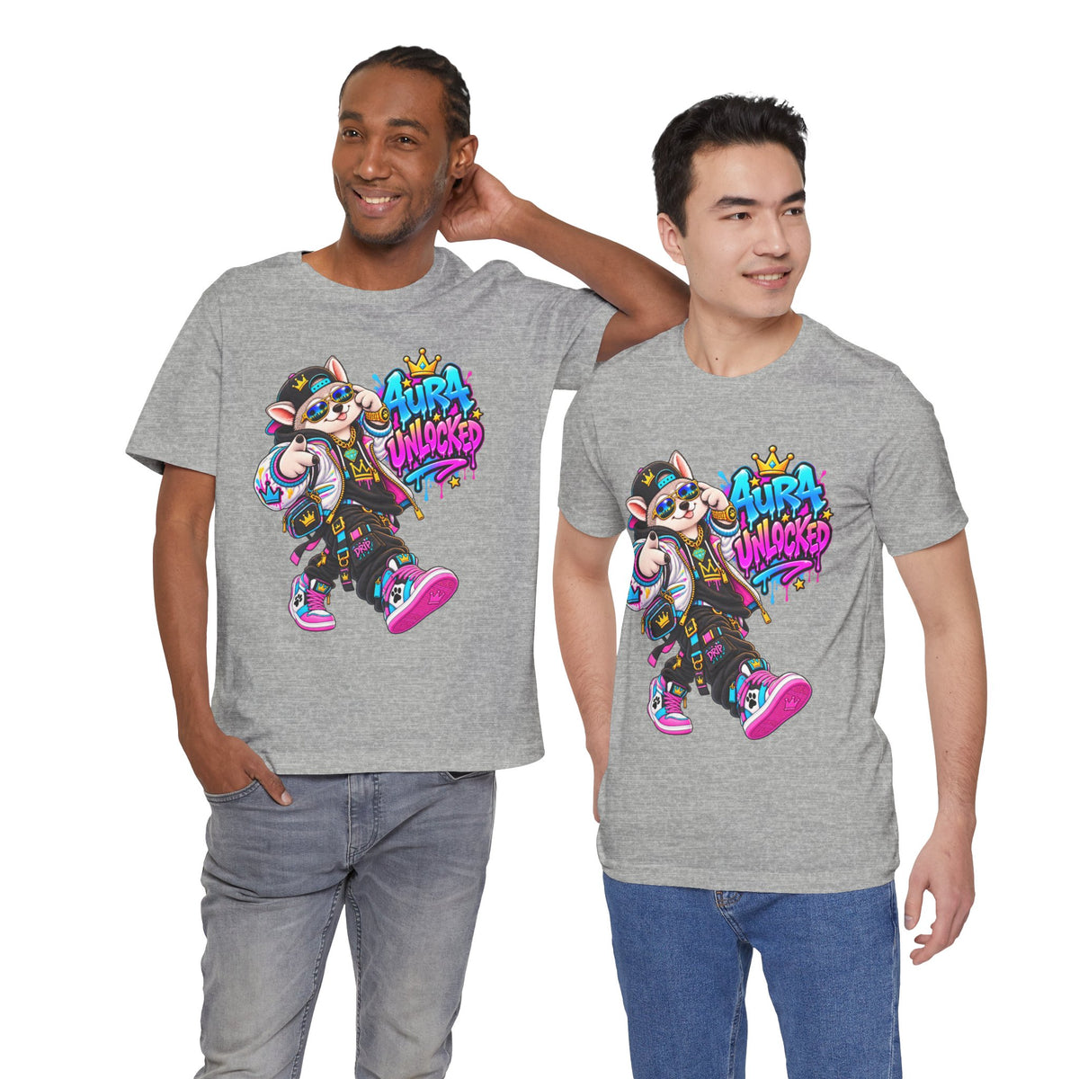 Jynx Alaskan Husky — "Aura Unlocked" Streetwear Graphic Tee