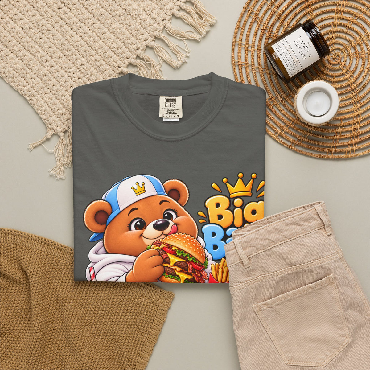 Mochi Big Back Bear - Fast Food - T-Shirt