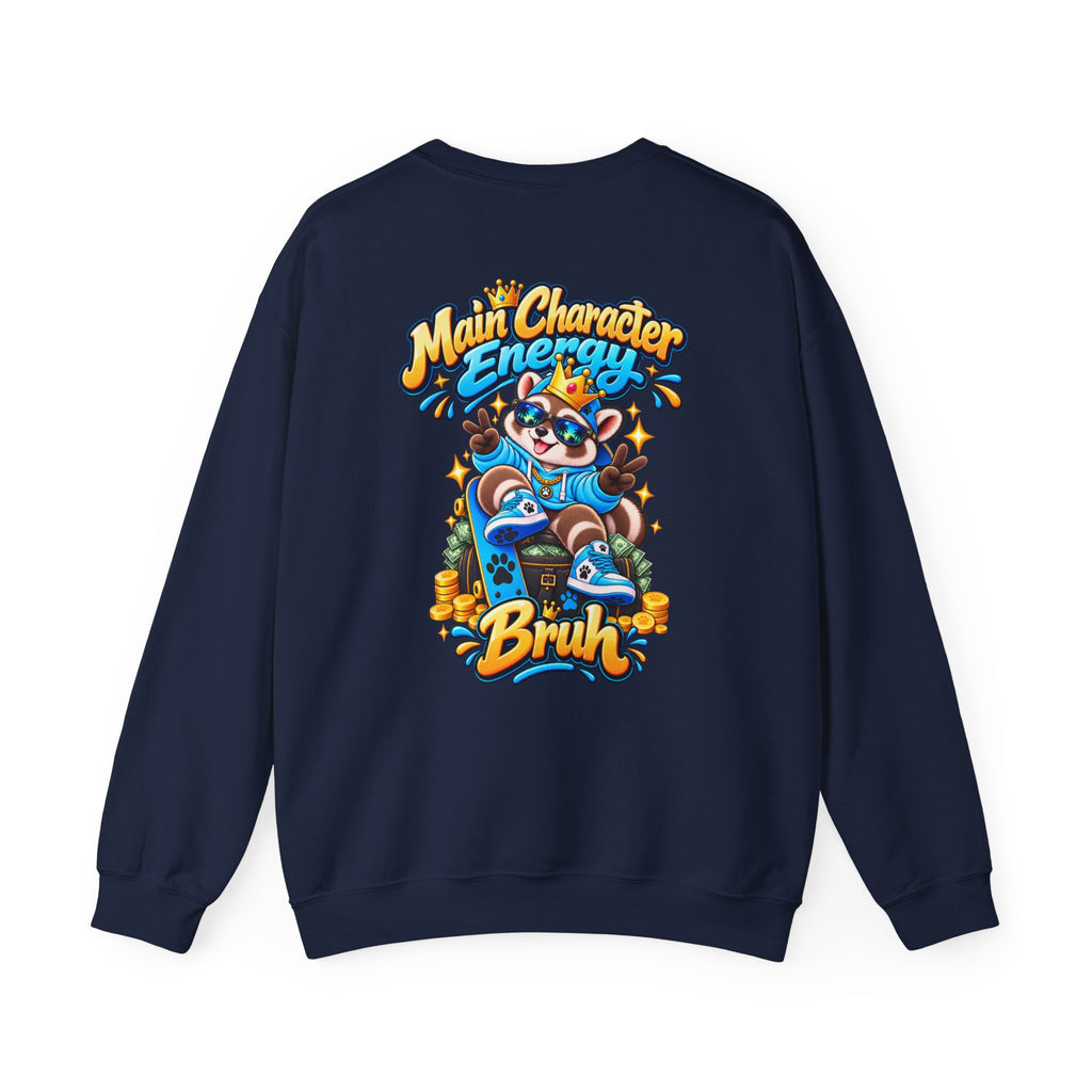 Main Character Raccoon Crewneck Sweatshirt