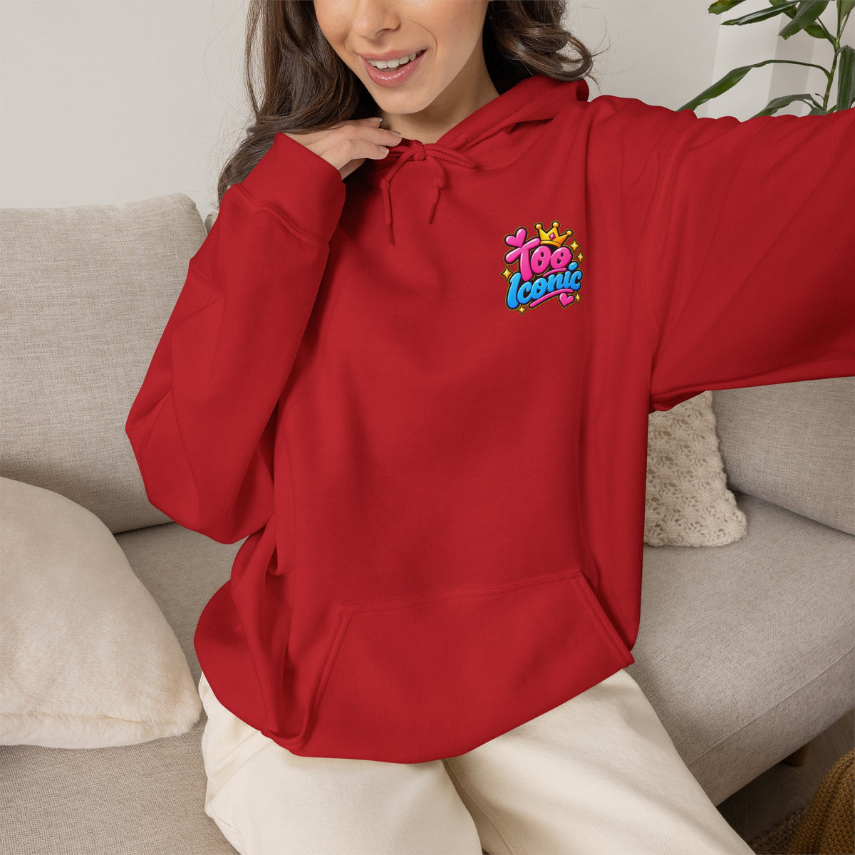 Lara Leopard Coffee Graphic Hoodie