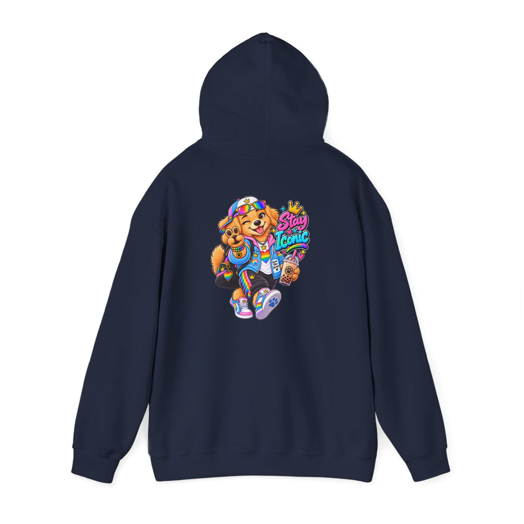Hoodie — Colorful Big Personality Stay Iconic Pup Graphic