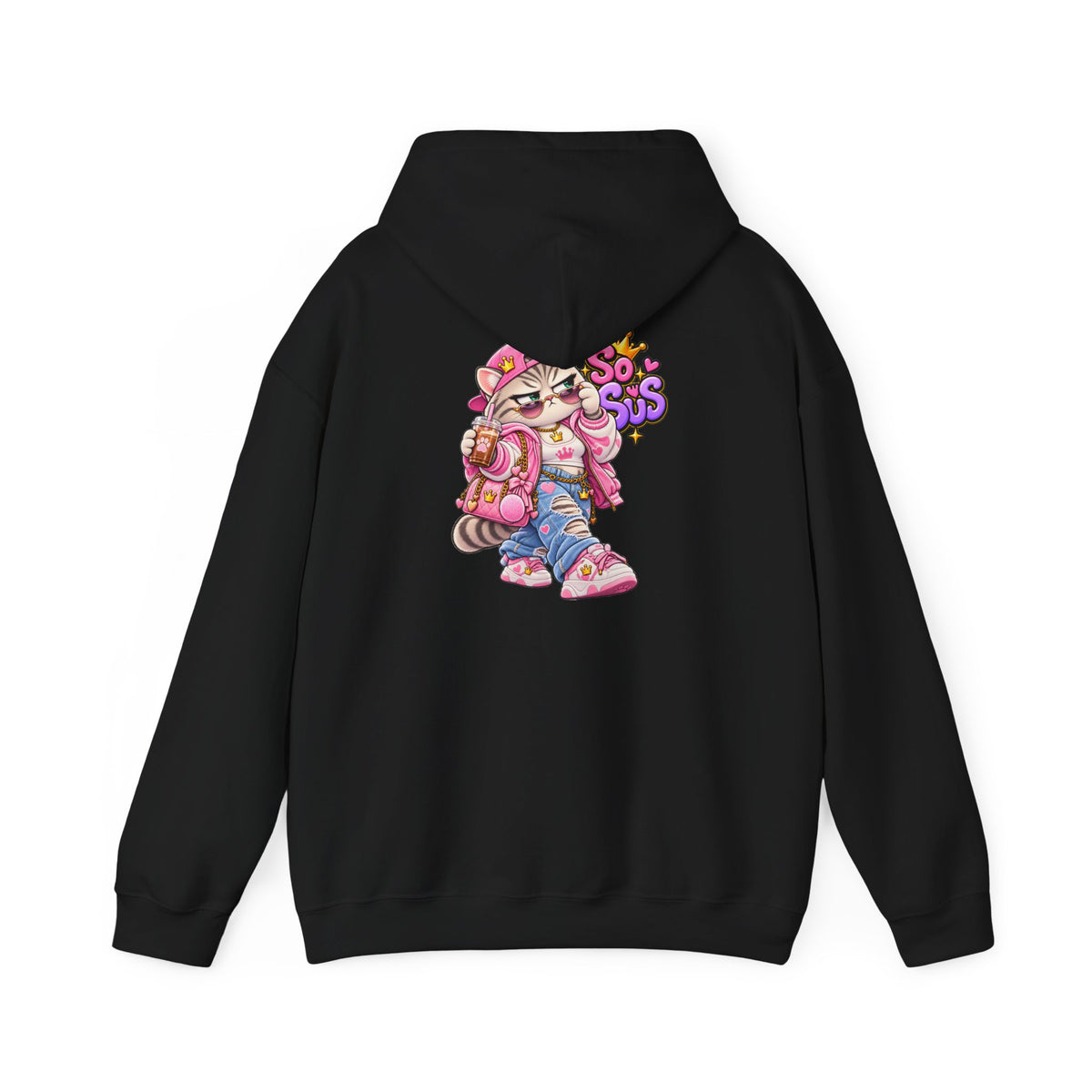 Kawaii So Sus Cat Hoodie – Cute Anime Streetwear Sweatshirt