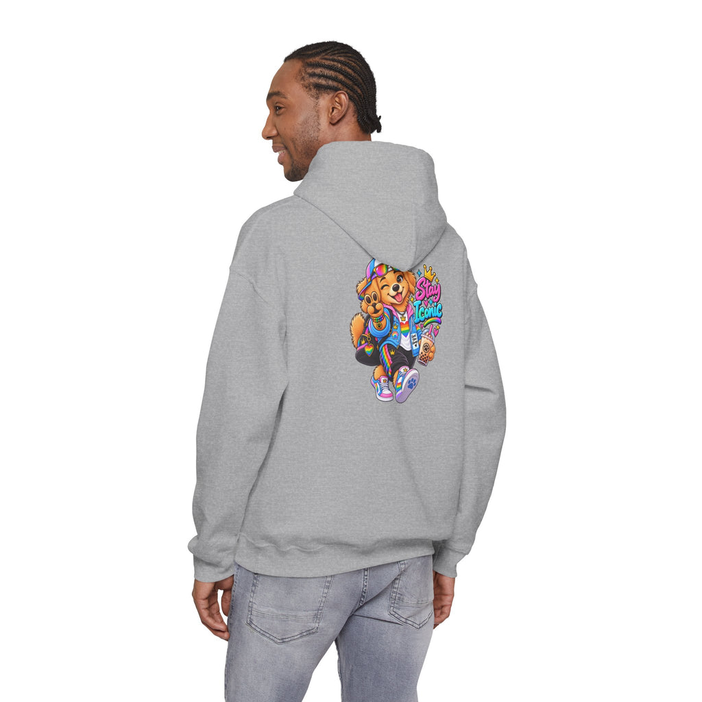 Hoodie — Colorful Big Personality Stay Iconic Pup Graphic