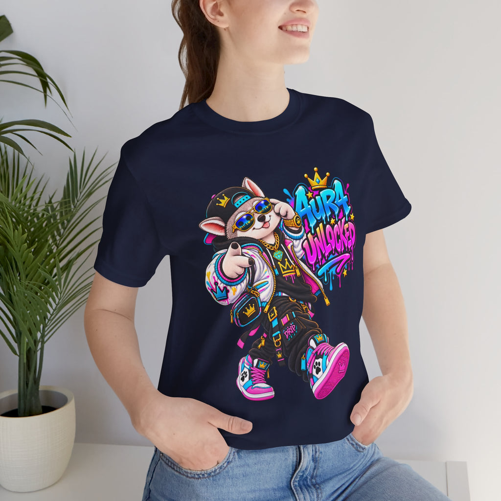 Jynx Alaskan Husky — "Aura Unlocked" Streetwear Graphic Tee