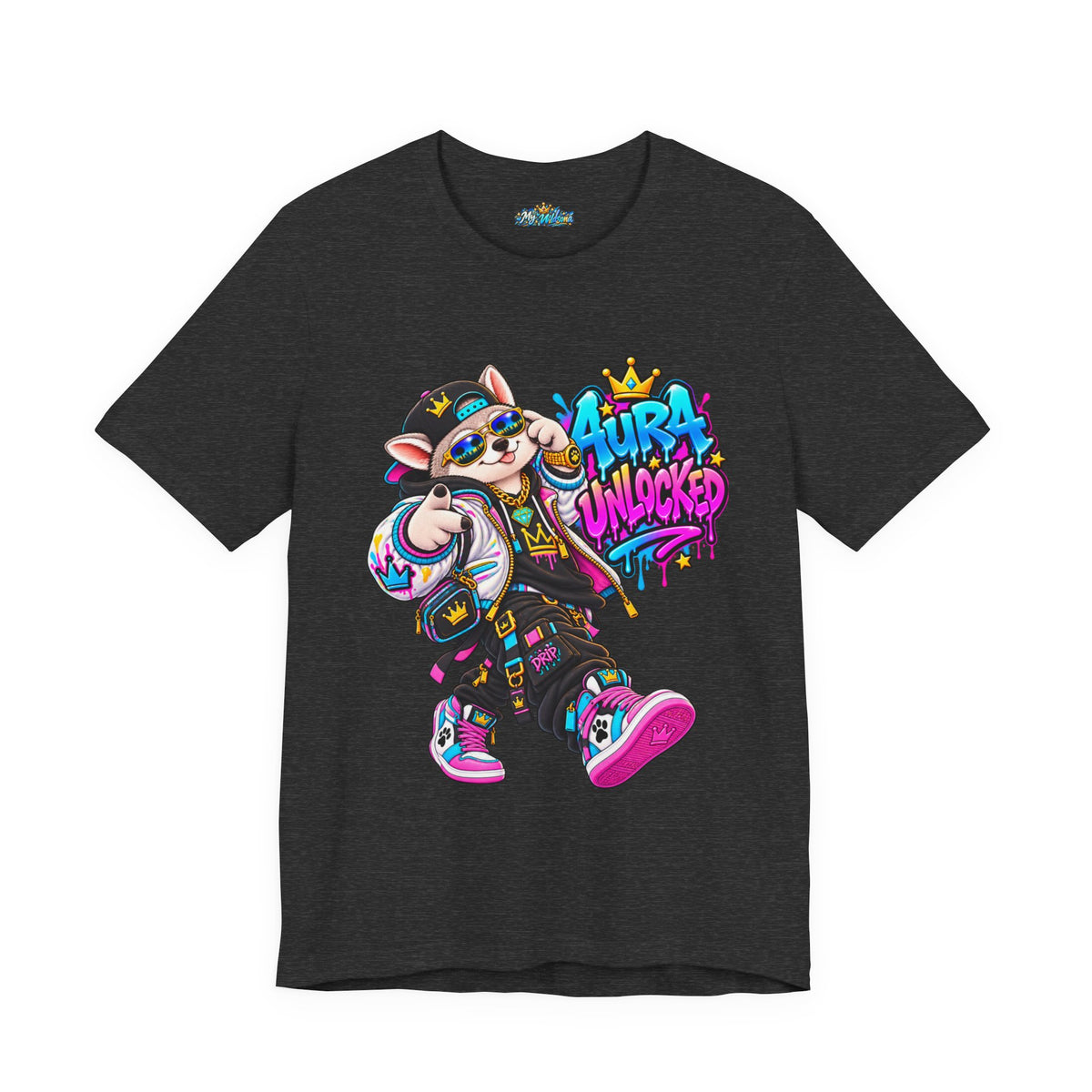 Jynx Alaskan Husky — "Aura Unlocked" Streetwear Graphic Tee