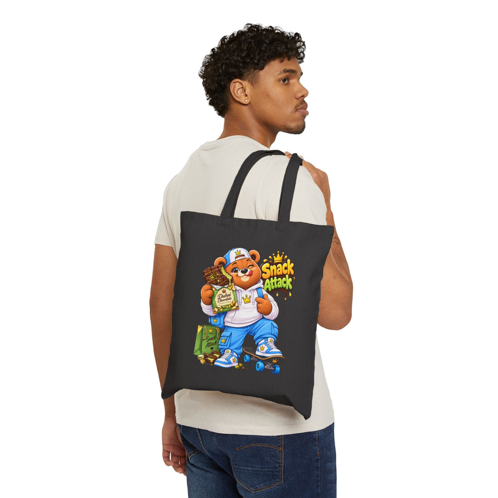 Mochie The Foodie 'Snack Attack' Cotton Canvas Tote