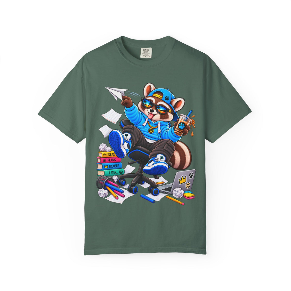 Mischievous Remy Raccoon Graphic T-Shirt