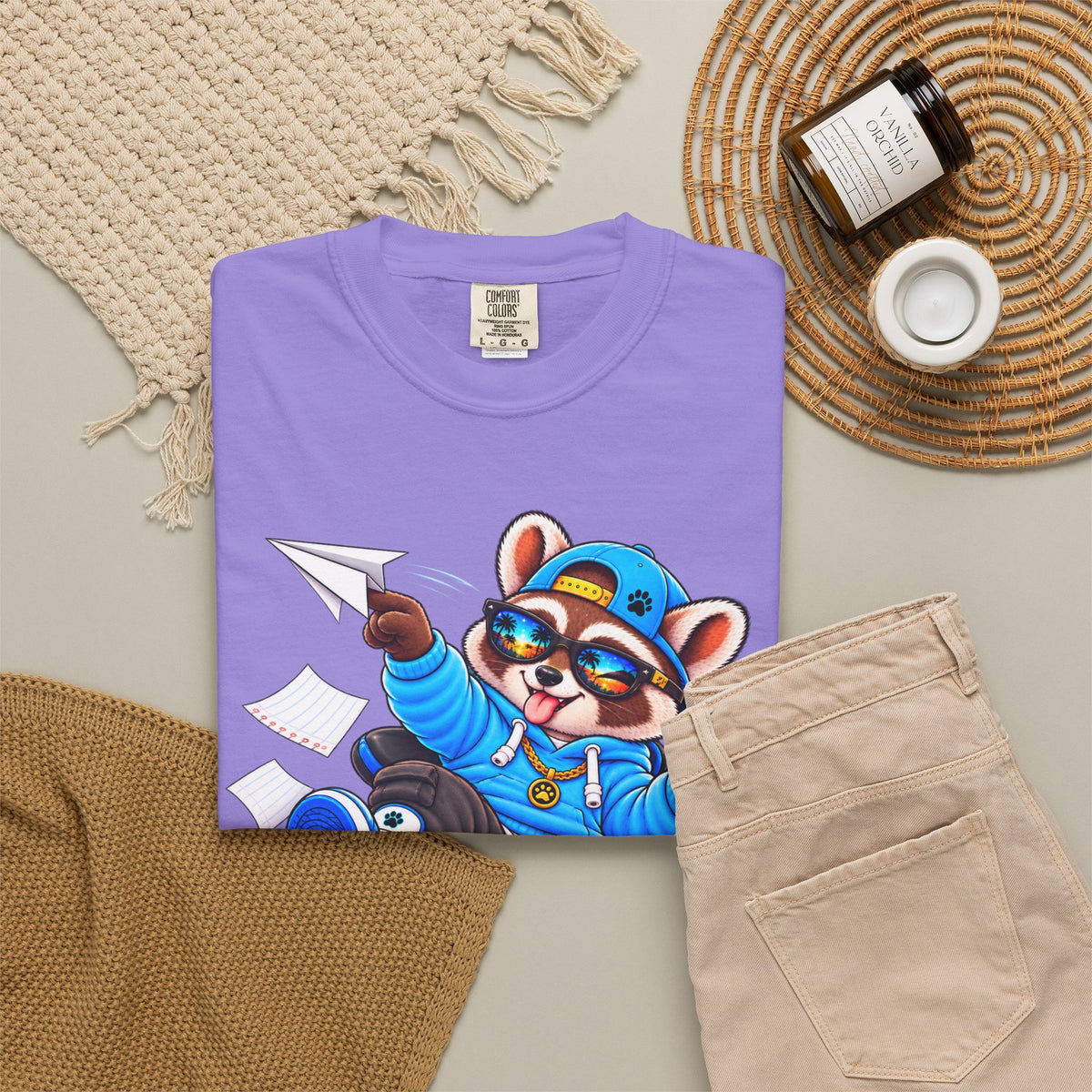 Mischievous Remy Raccoon Graphic T-Shirt