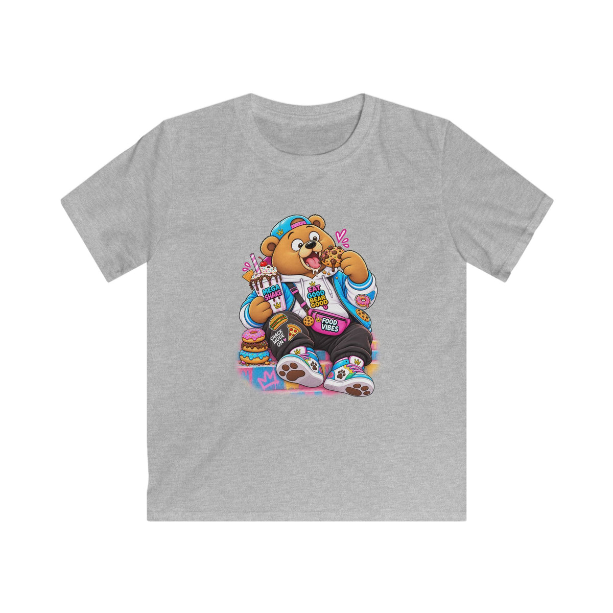 Mochi Big Back Bear Graphic Kids T-Shirt