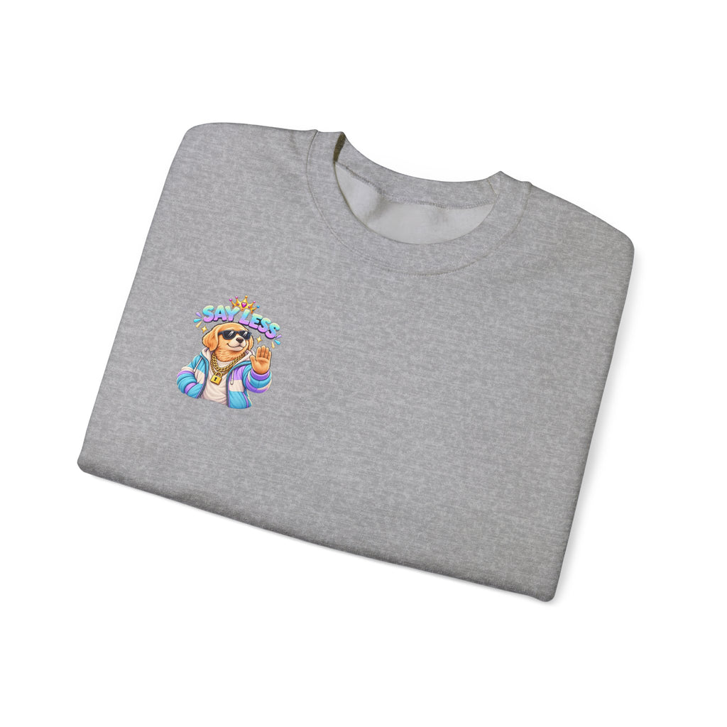 Crewneck Sweatshirt - Colorful Girl with Flower Crown Graphic