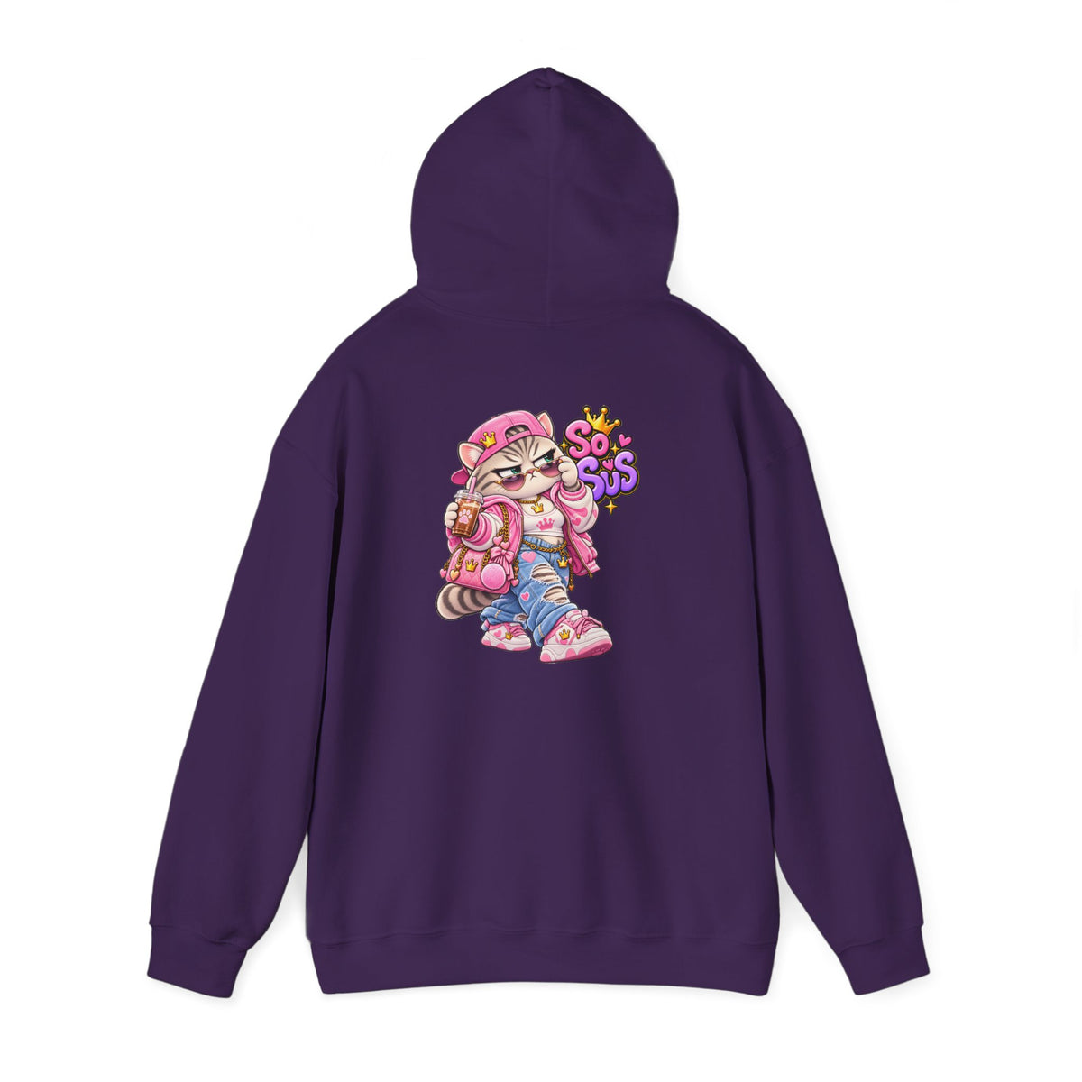 Kawaii So Sus Cat Hoodie – Cute Anime Streetwear Sweatshirt