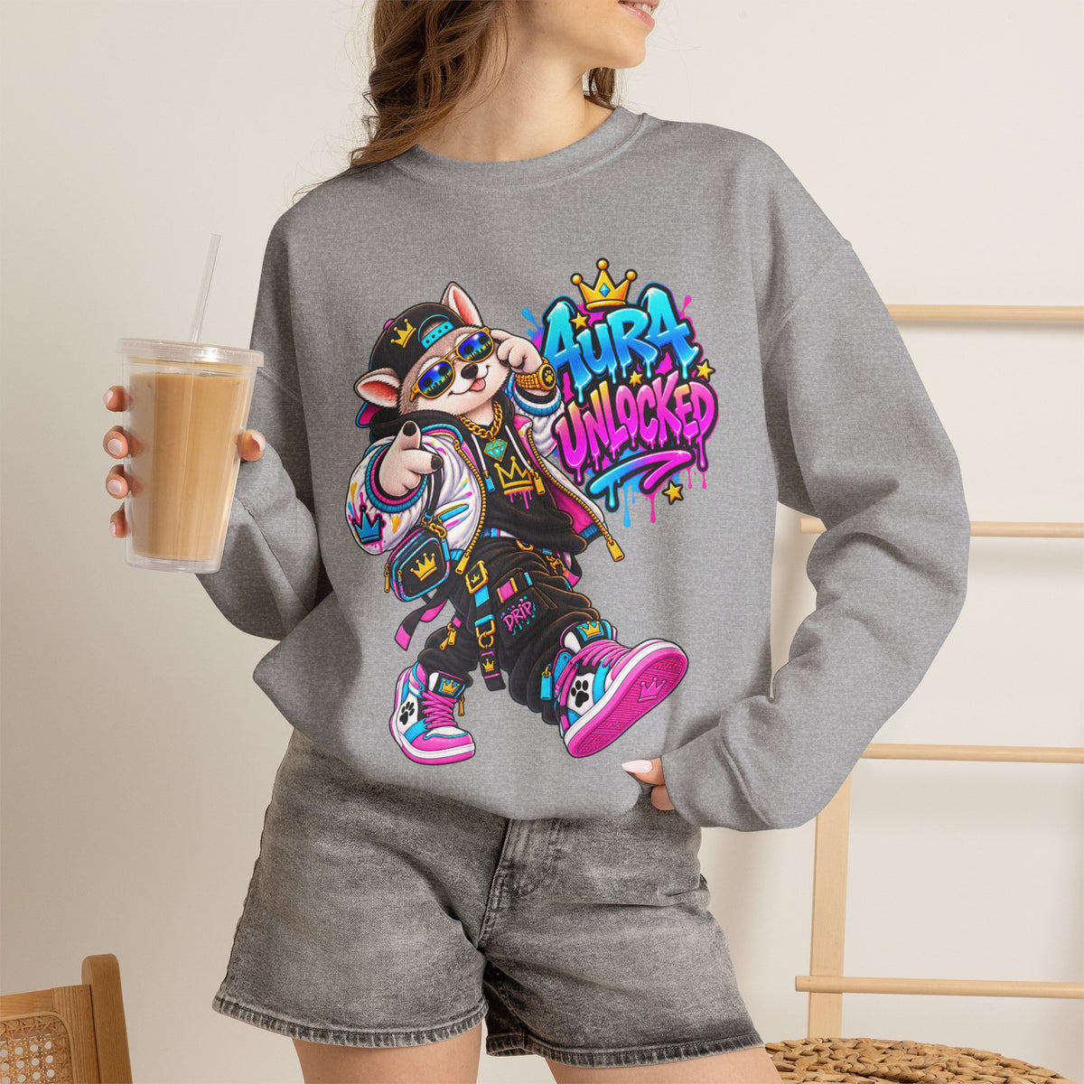 Aura Unlocked - Alaskan Husky - Streetwear  Sweatshirt