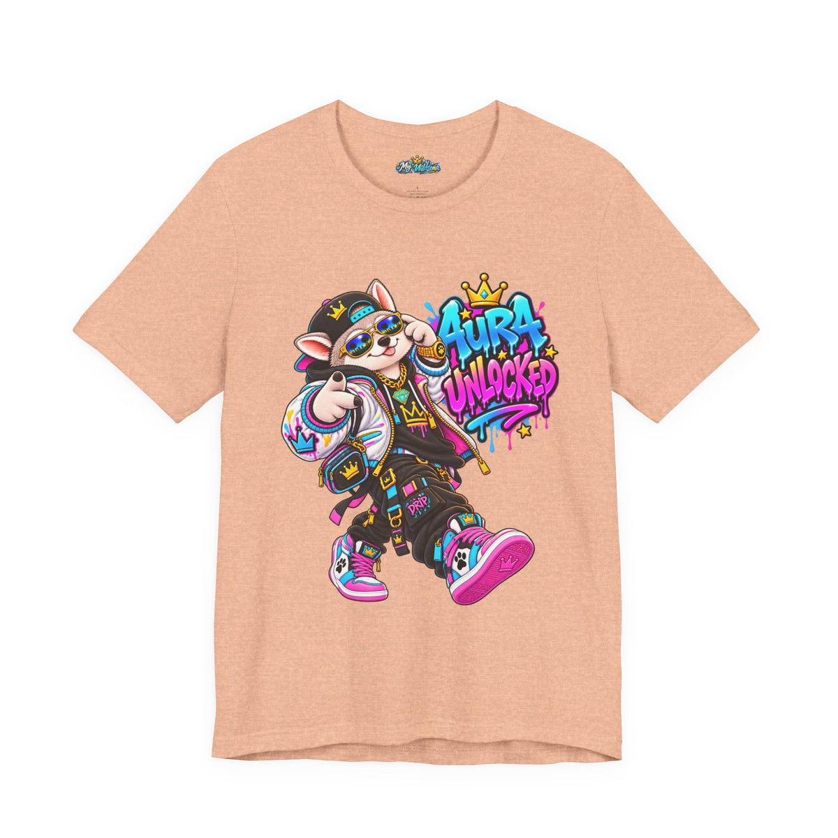 Jynx Alaskan Husky — "Aura Unlocked" Streetwear Graphic Tee