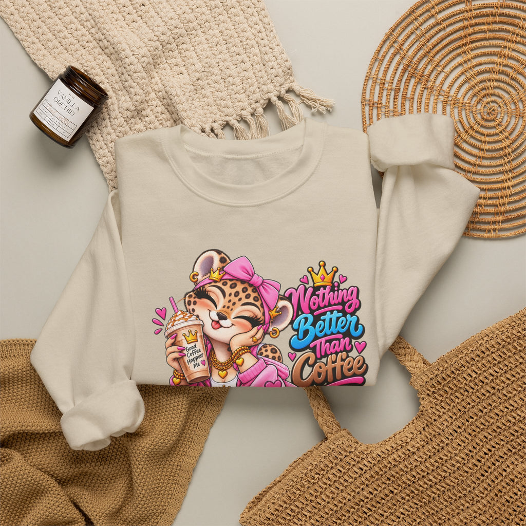 Cute Kawaii Leopard - Graphic Sweatshirt