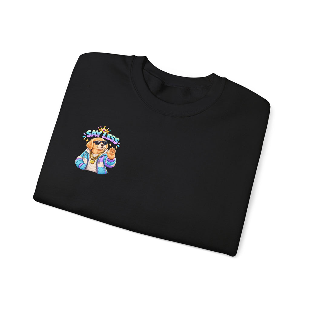 Crewneck Sweatshirt - Colorful Girl with Flower Crown Graphic