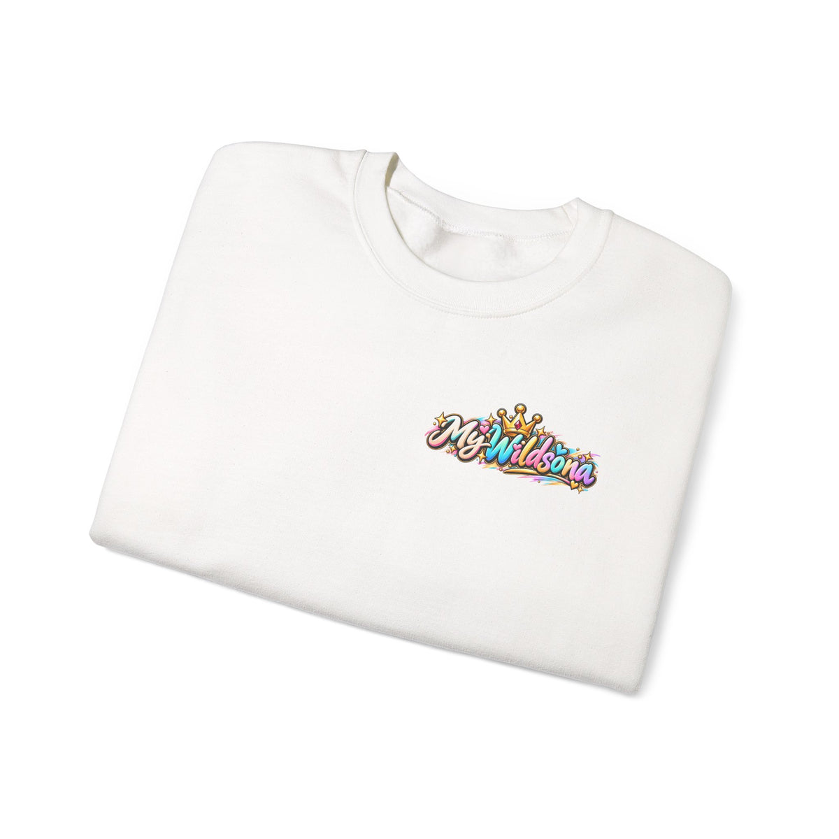 Graphic Sweatshirt — 'My Wildsona' Cute Colorful Dog with Big Personality Character Crewneck