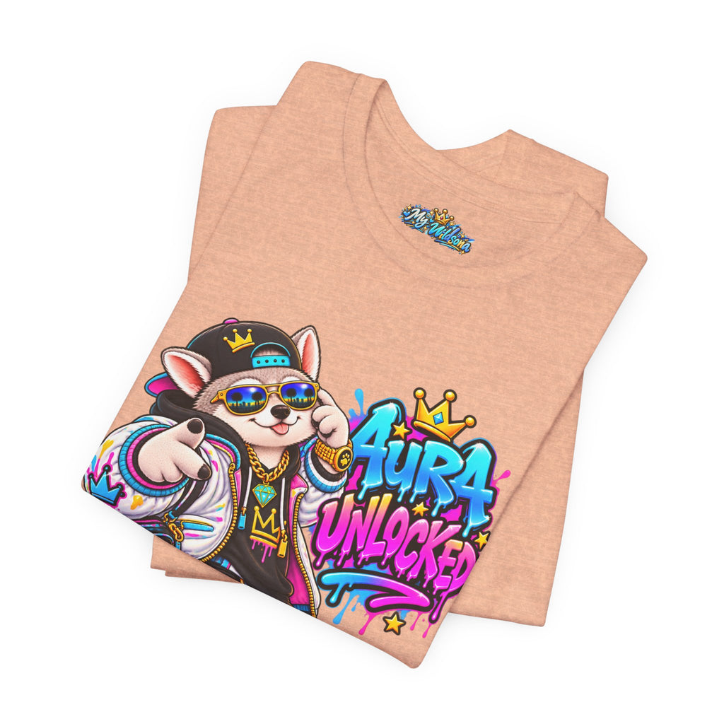 Jynx Alaskan Husky — "Aura Unlocked" Streetwear Graphic Tee