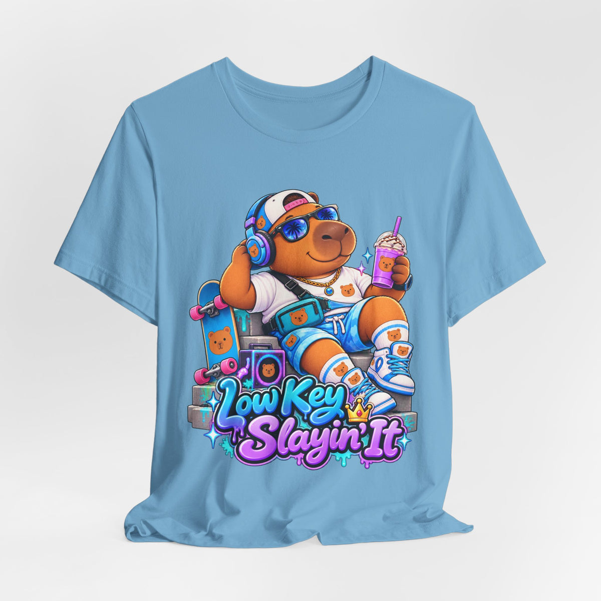 Low Key Slayin' It Capybara T-Shirt