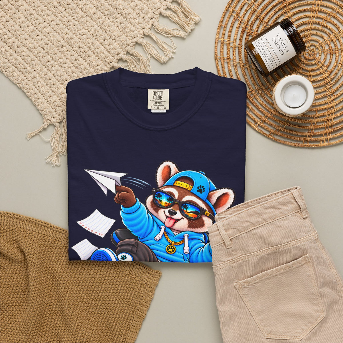 Mischievous Remy Raccoon Graphic T-Shirt