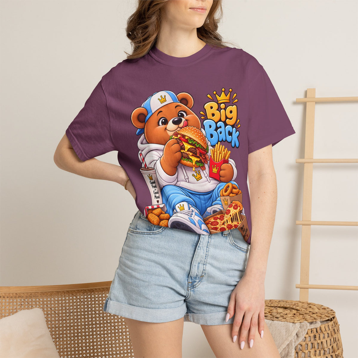 Mochi Big Back Bear - Fast Food - T-Shirt