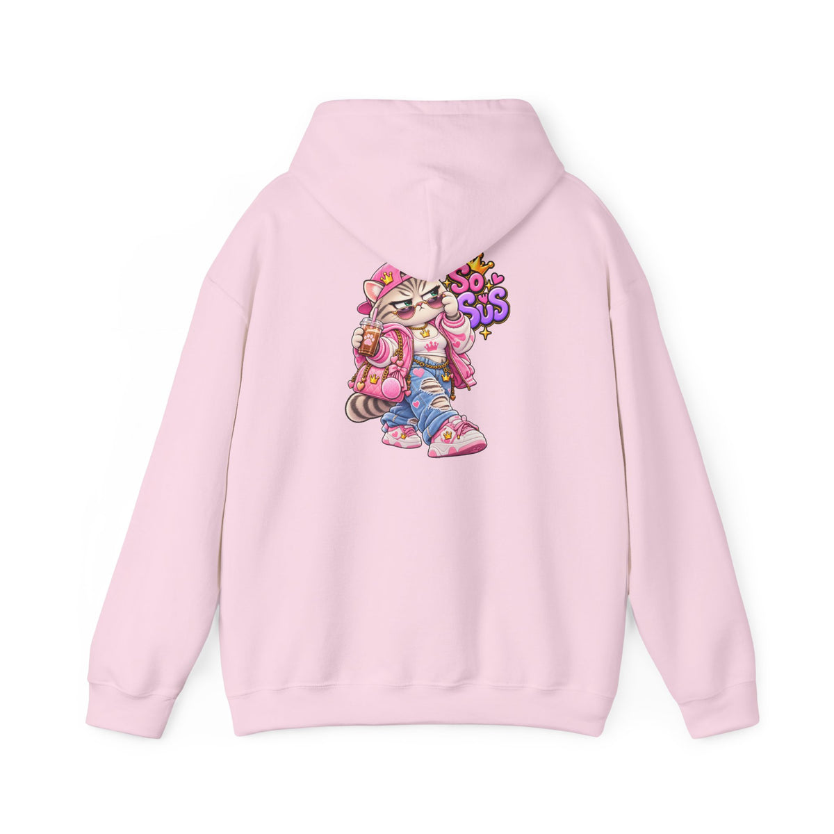 Kawaii So Sus Cat Hoodie – Cute Anime Streetwear Sweatshirt