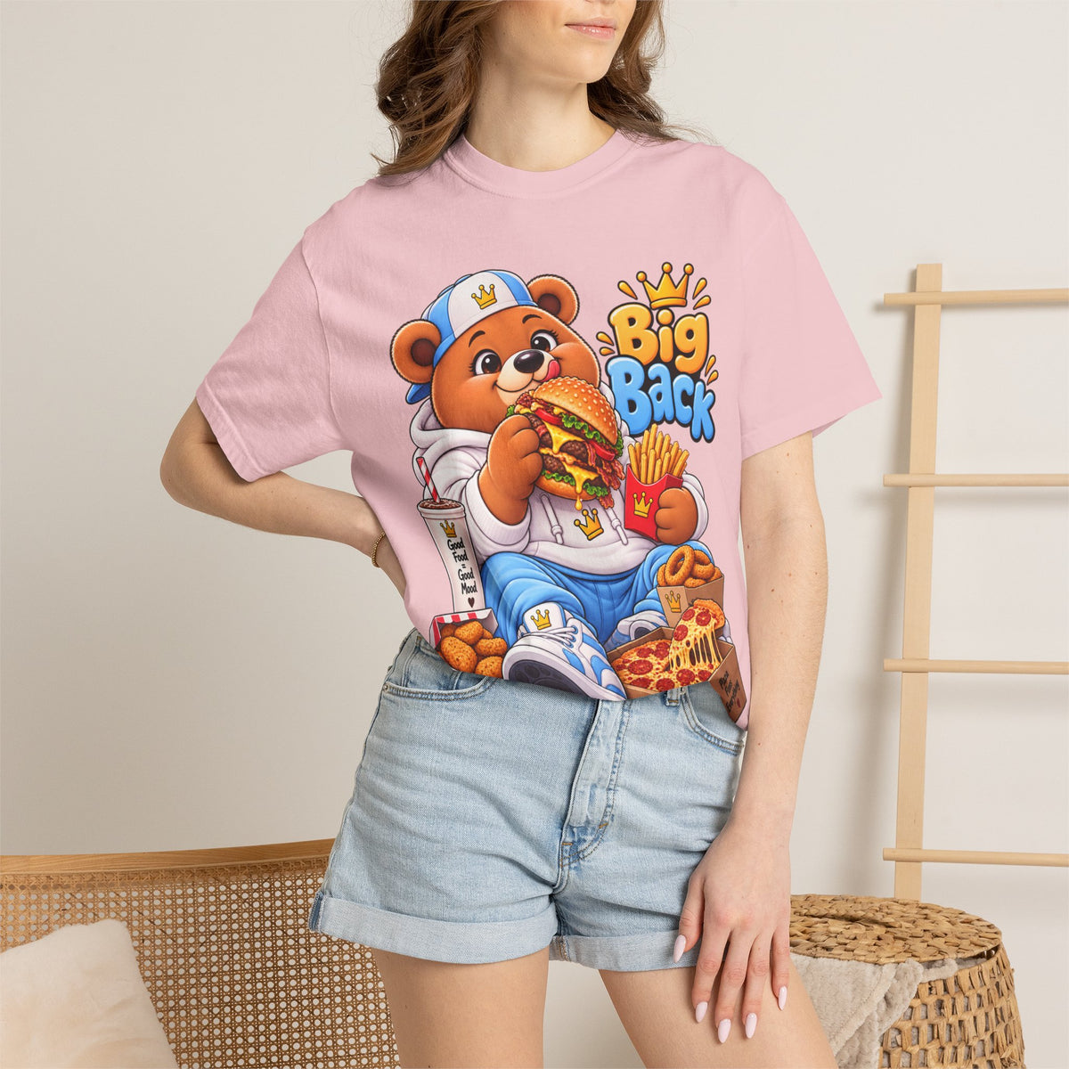 Mochi Big Back Bear - Fast Food - T-Shirt