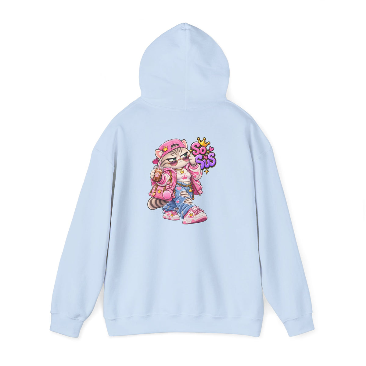Kawaii So Sus Cat Hoodie – Cute Anime Streetwear Sweatshirt