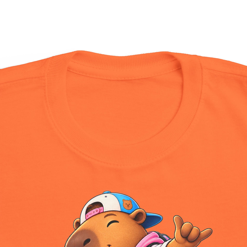 Toddler Capybara Skate T-Shirt — Cute Skateboarding Capybara Tee for Kids