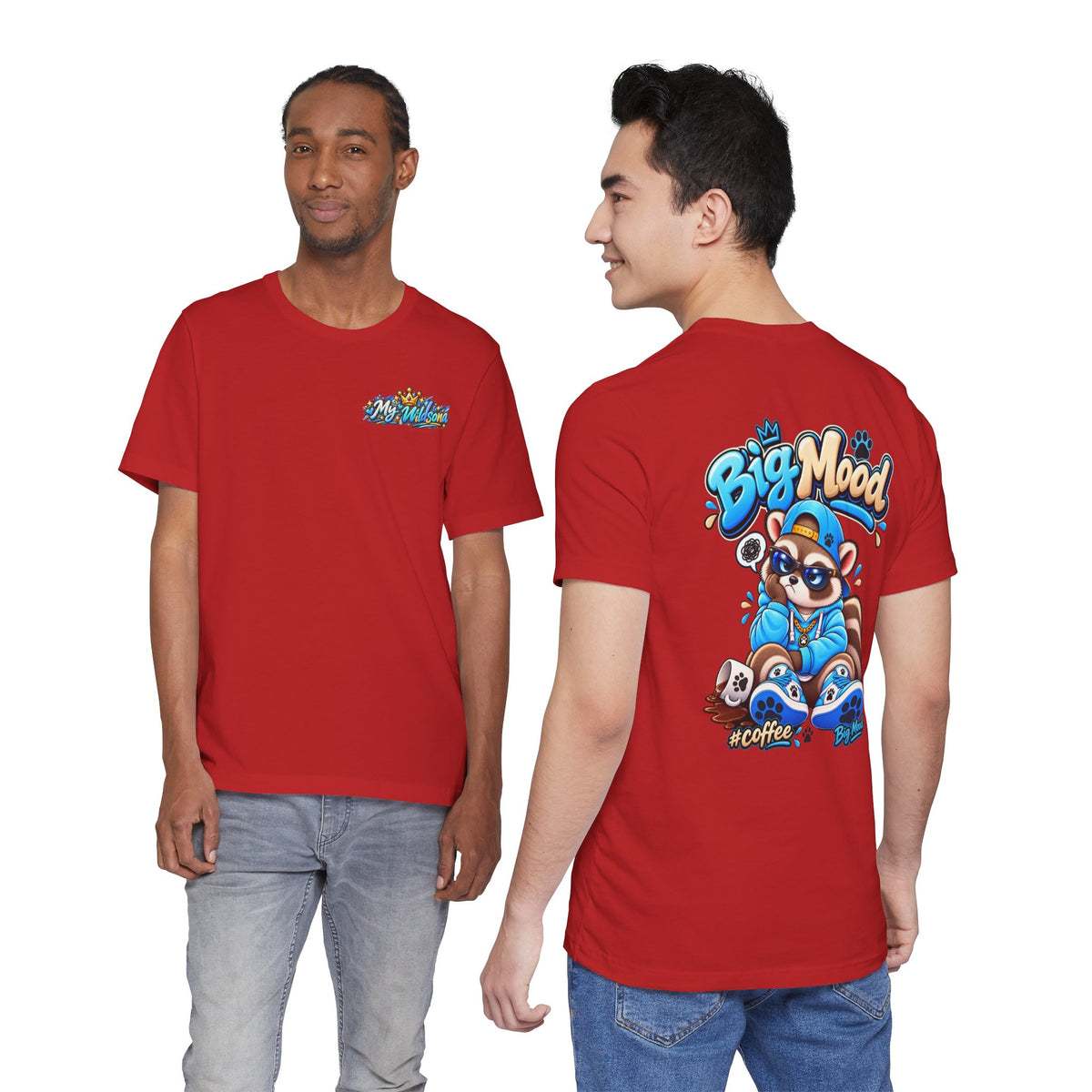 Remy Raccoon Big Mood - Back Graphic - Cute Graphic Tee