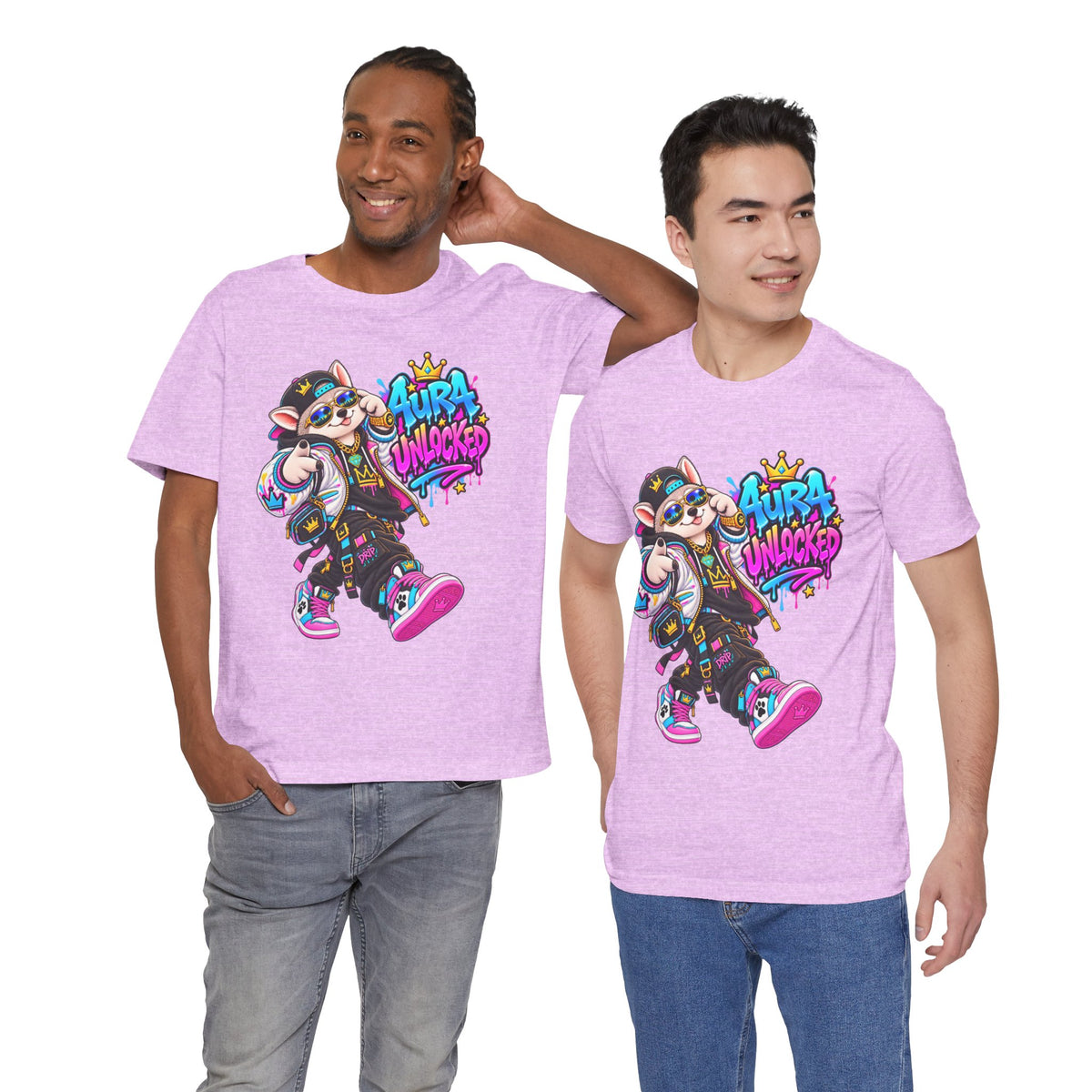 Jynx Alaskan Husky — "Aura Unlocked" Streetwear Graphic Tee