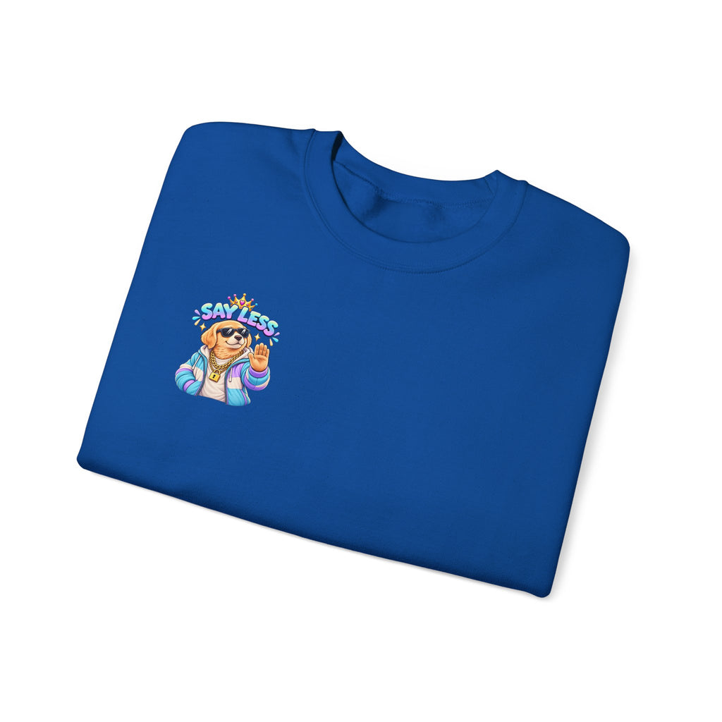 Crewneck Sweatshirt - Colorful Girl with Flower Crown Graphic