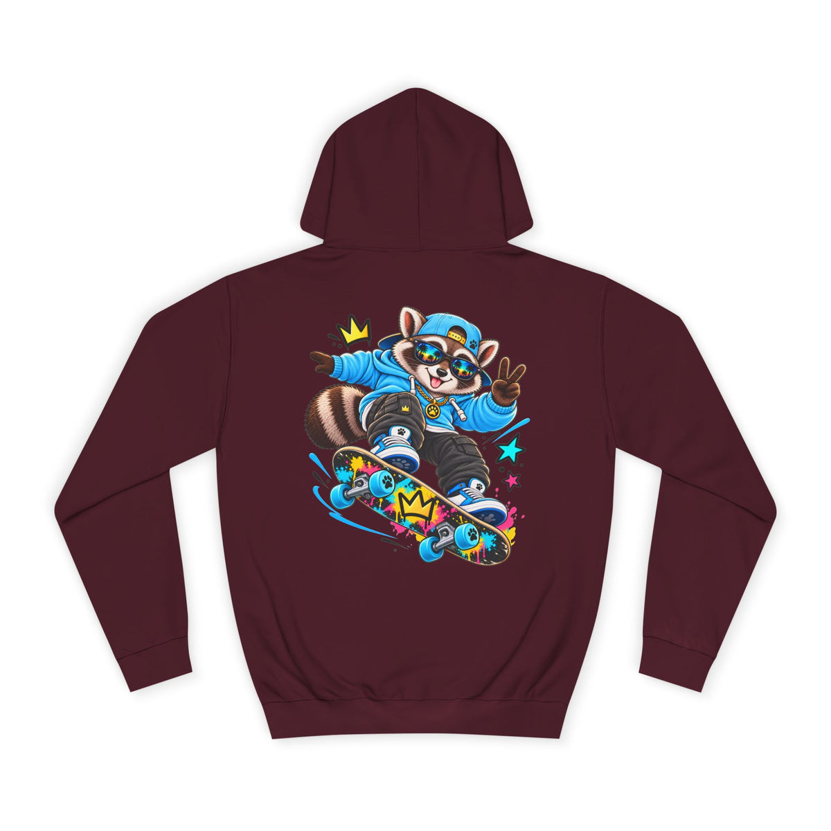 Skateboarding Remy Raccoon Hoodie