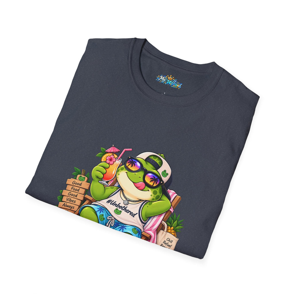 Big Mood Frog T-Shirt — Chill Cartoon Frog Graphic Tee