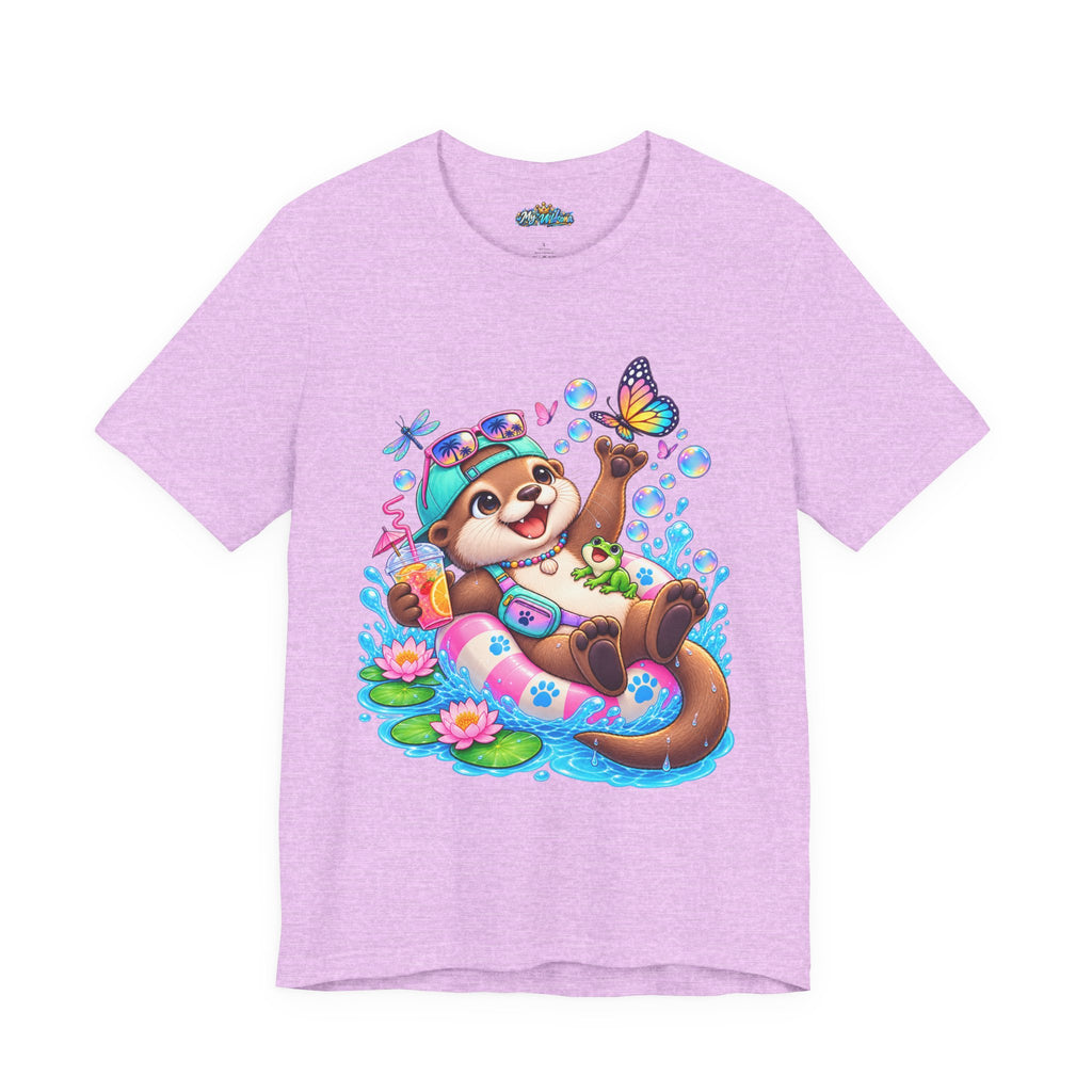 Otter Floatie T-Shirt — Cute Summer Otter with Butterfly Tee