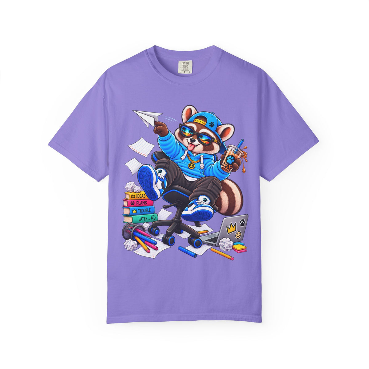 Mischievous Remy Raccoon Graphic T-Shirt