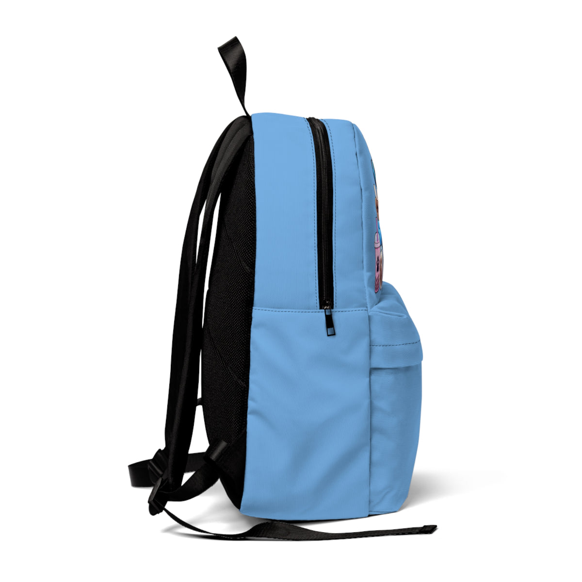Cute Raccoon Gamer Backpack — Bubble Tea, Headphones & Controller Design
