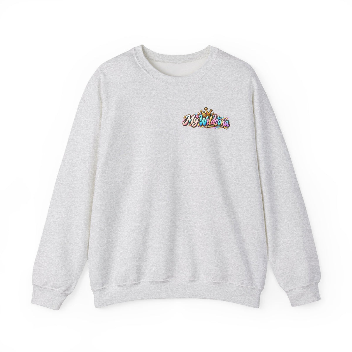 Graphic Sweatshirt — 'My Wildsona' Cute Colorful Dog with Big Personality Character Crewneck