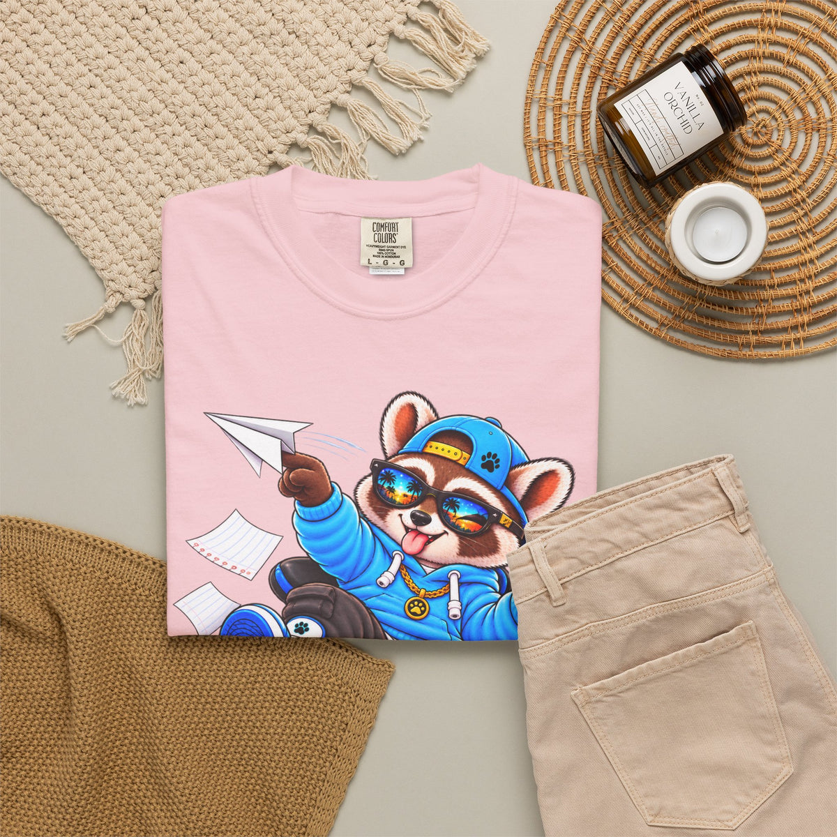 Mischievous Remy Raccoon Graphic T-Shirt
