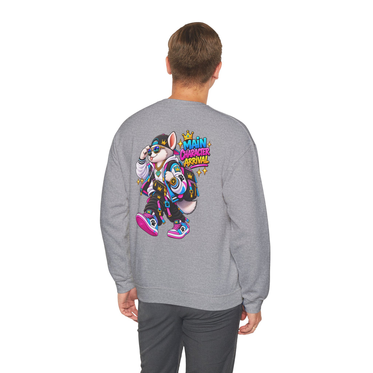 Main Character Husky Unisex Heavy Blend™ Crewneck Sweatshirt