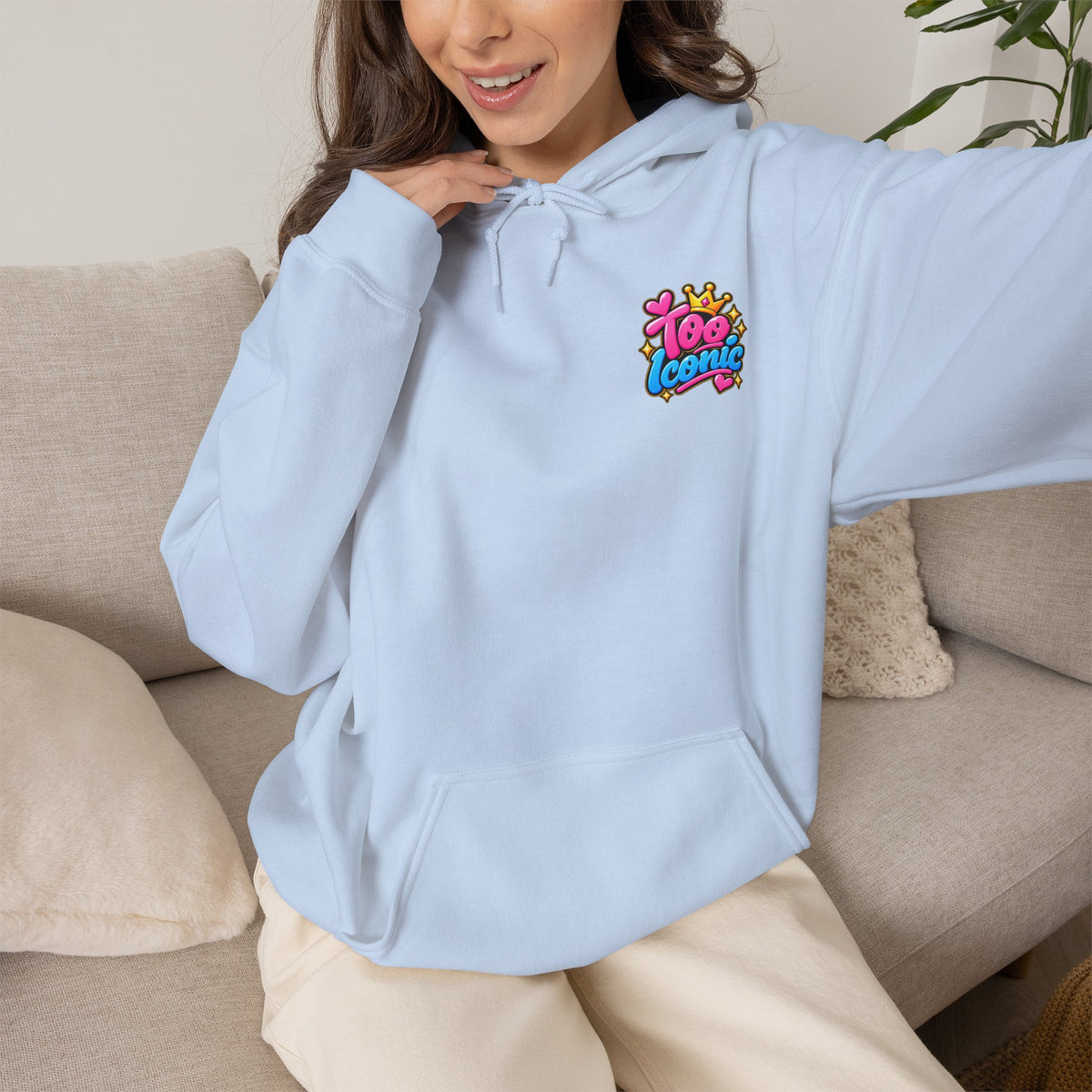 Lara Leopard Coffee Graphic Hoodie